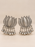 Kamalini Lotus Oxidized Earrings
