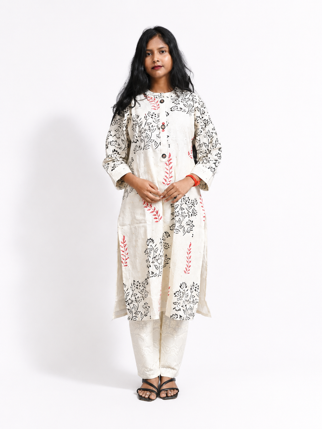 Naqsh Khadi Kurta Set