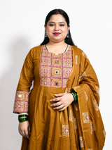 Zafrani Ajrak Suit Set