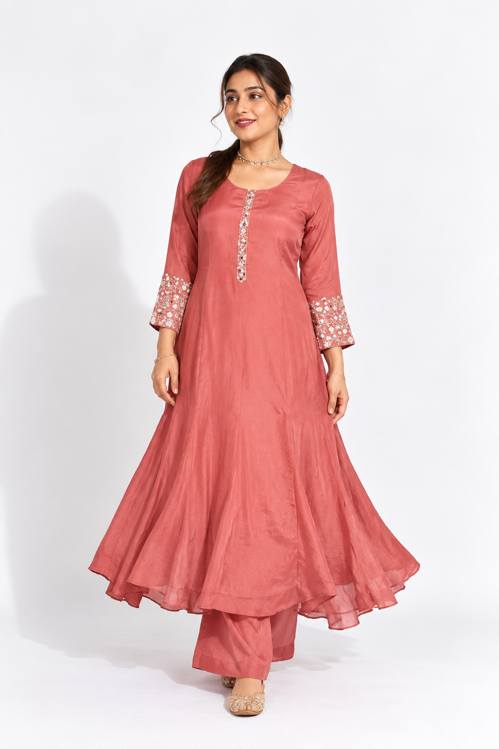 Gulrukh Mirror Anarkali Suit Set
