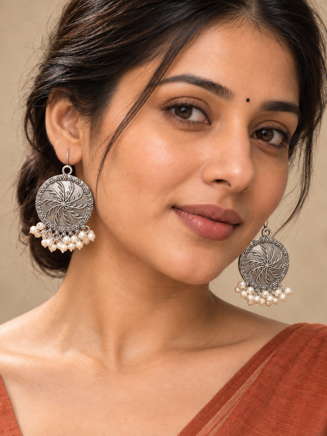 Vritika Oxidized Statement Earrings