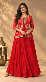 Laalima Chinon Anarkali Gown