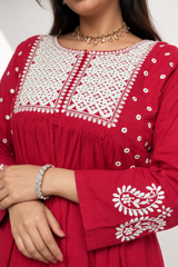 Gulnaar Embroidered Suit Set