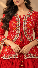 Laalima Chinon Anarkali Gown