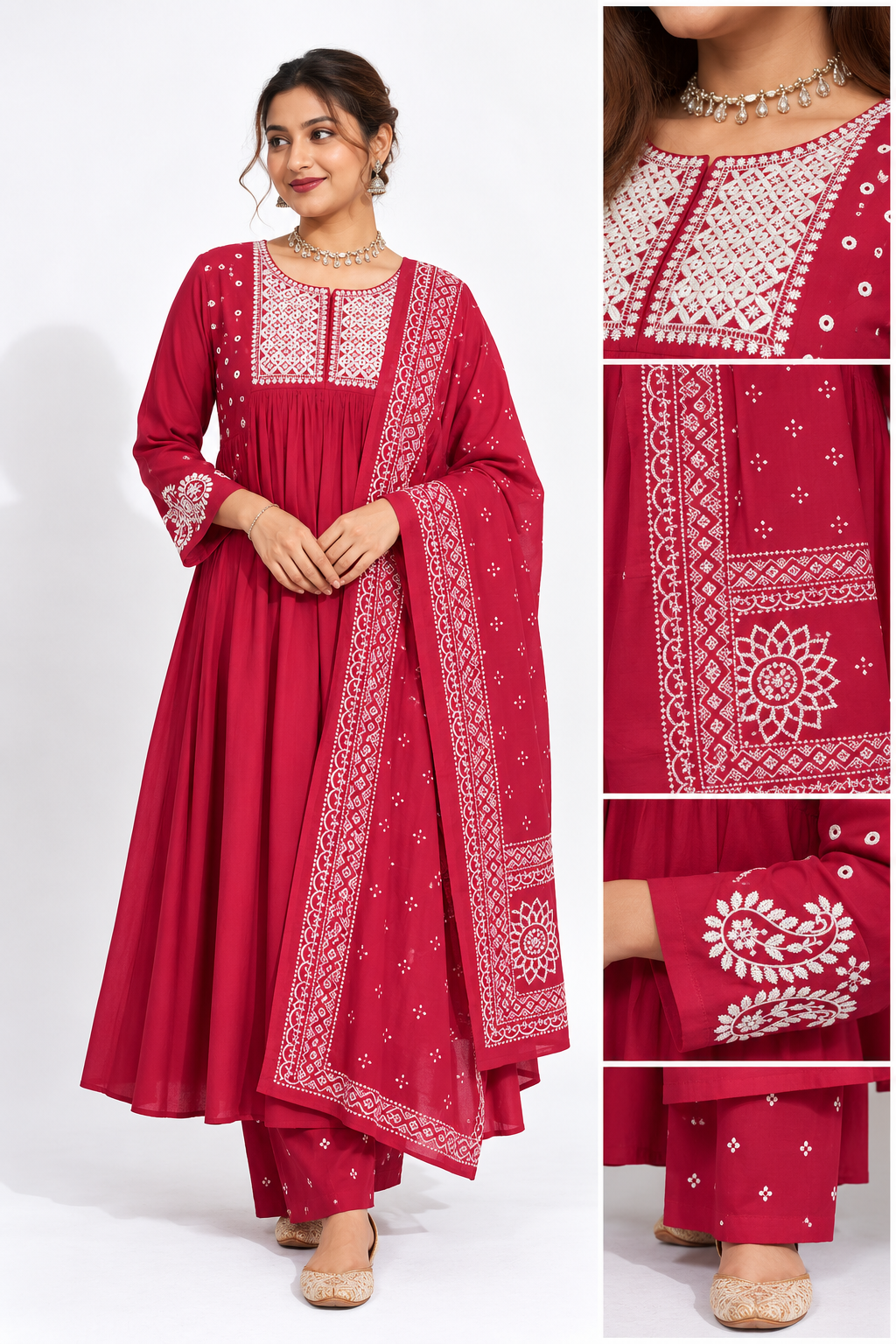 Gulnaar Embroidered Suit Set