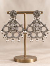 Mayurpriya Oxidized Chandbali Earrings