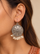 Vritika Oxidized Statement Earrings