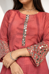 Gulrukh Mirror Anarkali Suit Set