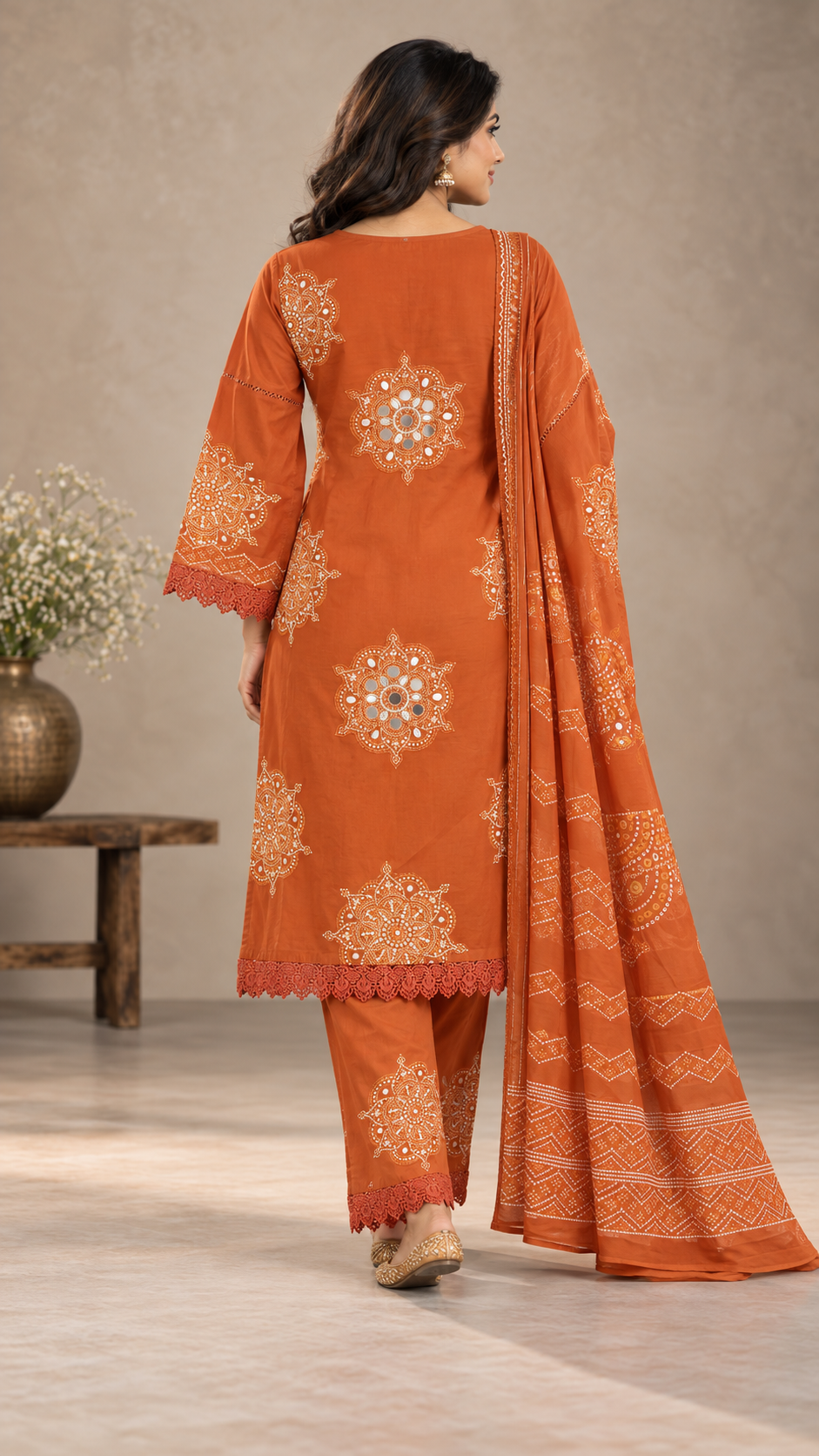 Aarunika Rust Ethnic Suit Set