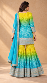 Abeerang Silk Crepe Garara Set
