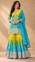 Abeerang Silk Crepe Garara Set